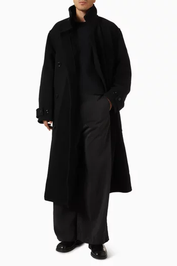 Wrap Coat in Wool