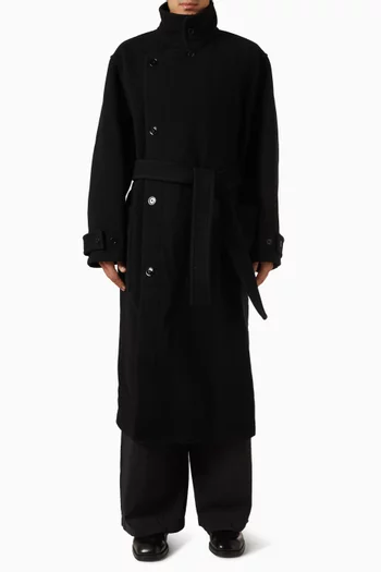 Wrap Coat in Wool