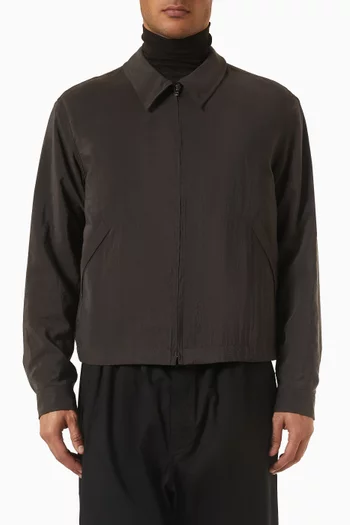 Light Zip Jacket in Silk