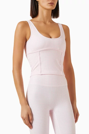 Luxe Balance Corset Sports Crop Top in Freeform™
