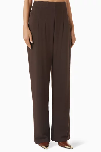 Wide-leg Pants in Cotton-jersey