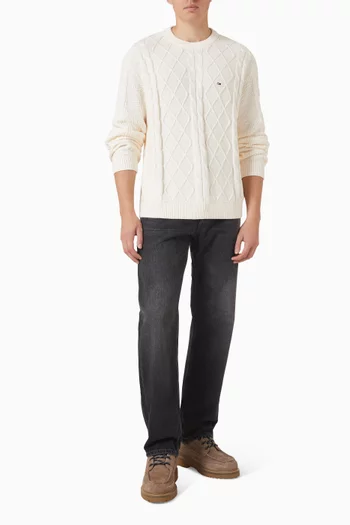 Cable-knit Sweater in Cotton