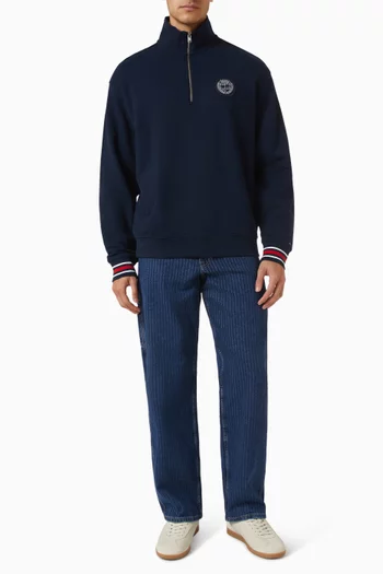 Crest Zip Sweatshirt in Regenerative Cotton