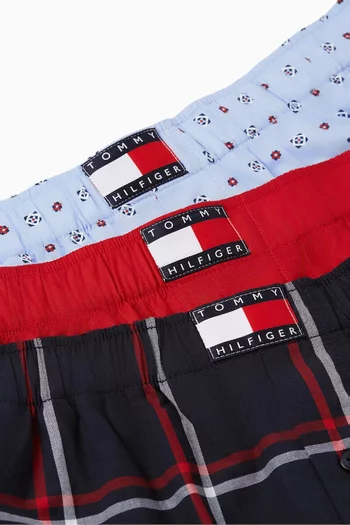 طقم بوكسر هيريتيدج بنقشة منسوجة، 3 قطع