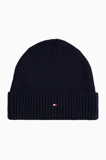 Flag Beanie in Cotton-knit