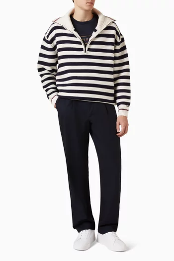 NY Striped Sweater in Knit