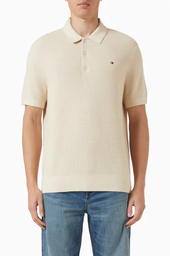 Polo Shirt in Cotton Blend