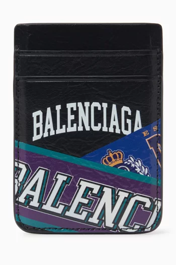 Cash Magnet Card Holder in Arena Lambskin