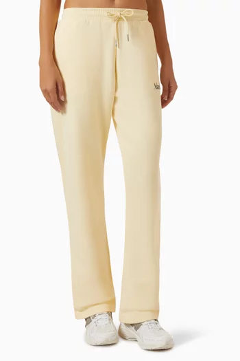 Rib Waist Straight Leg Sweatpants in Organic Cotton