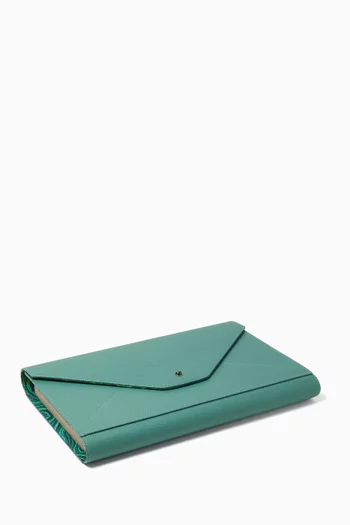Envelope Travel Backgammon in Leather