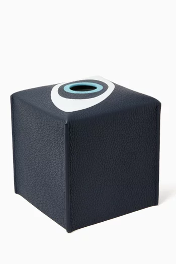 Talisman Tissue Box in Leather