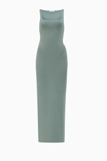 Bodycon Midi Dress in Silk Knit