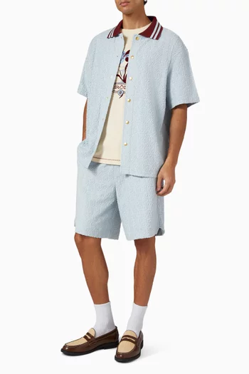 Monogram Shorts in Cotton Terry