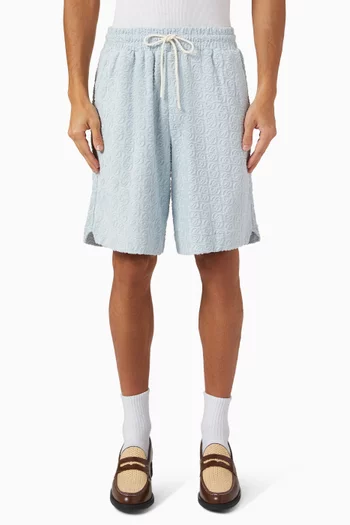 Monogram Shorts in Cotton Terry