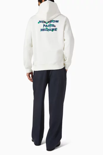 Vine Embroidered Slogan Hoodie in Fleece
