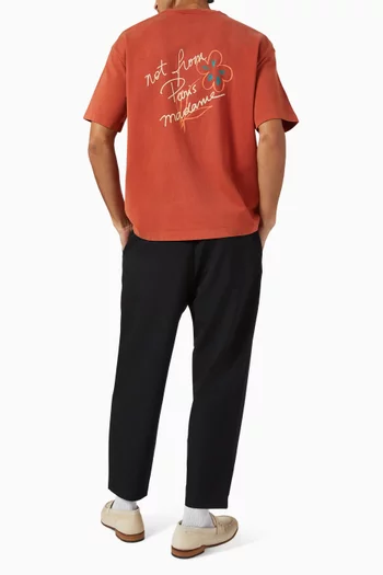 Esquisse Slogan T-shirt in Cotton