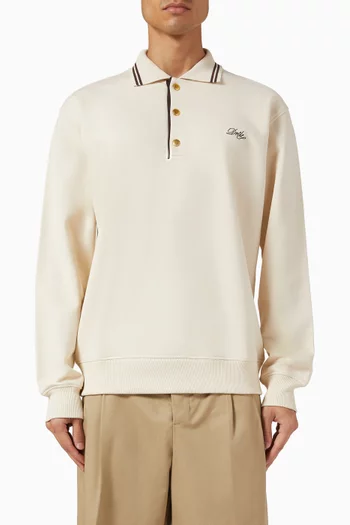 Drôle Polo Sweater in Fleece