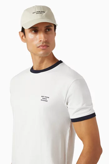 Slogan Cap in Cotton