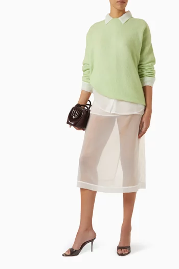 Timea Fuzzy Sweater in Mohair