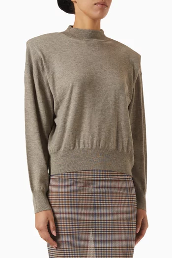 Rue Padded High-neck Sweater