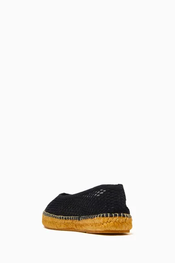 Ballet Flat Espadrilles in Cotton Net