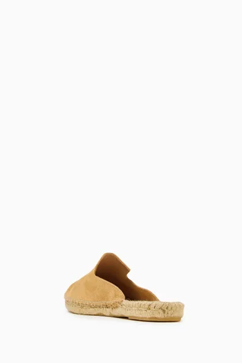 Espadrille Mule Flats in Suede