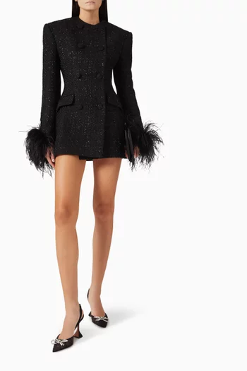 Rosie Jacket Mini Dress in Tweed