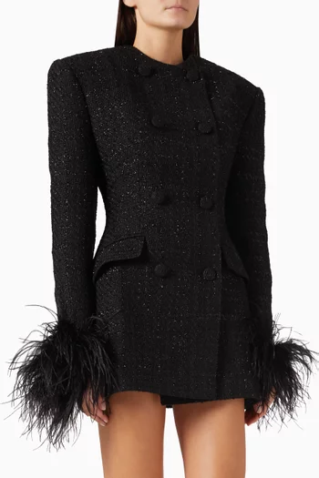 Rosie Jacket Mini Dress in Tweed