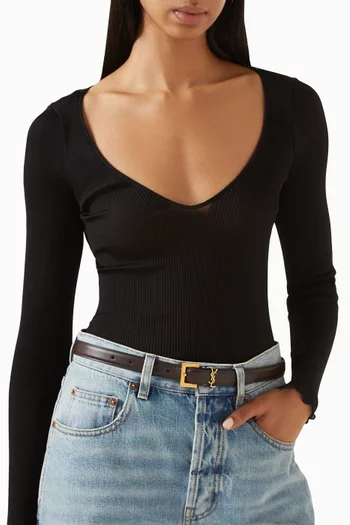 Cassandre Thin Belt in Calf Leather