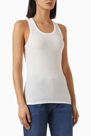 Ribbed Tank Top in Jersey