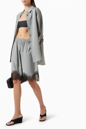 Baxter Lace Bermuda Shorts in Viscose
