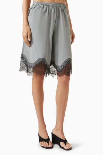Baxter Lace Bermuda Shorts in Viscose