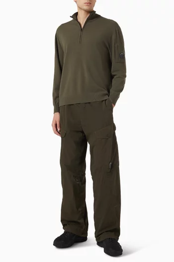 Lens Half Zip Sweater in Extrafine Merino Wool