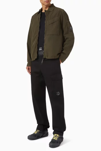 Zipped Overshirt in Chrome-R