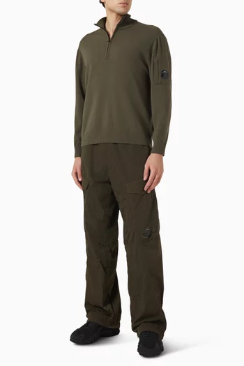 No Side Seams Lens Cargo Pants in Chrome-R