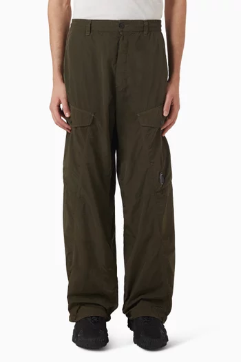 No Side Seams Lens Cargo Pants in Chrome-R