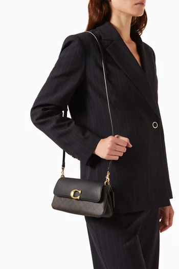 Jet Shoulder Bag in Signature Canvas