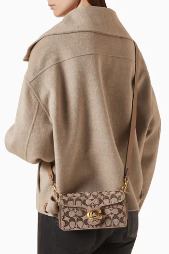 Soft Tabby Shoulder Bag 20 In Crystal Signature Jacquard
