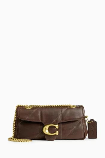 Tabby Quilted Shoulder Bag 20 in Smooth Leather