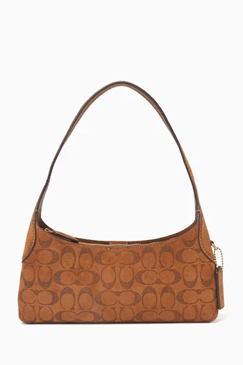 Brooklyn Shoulder Bag 26 in Signature Suede