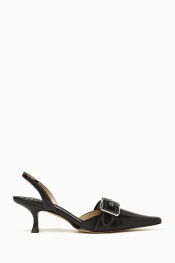 Margot Slingback 57 Pumps in Smooth Leather
