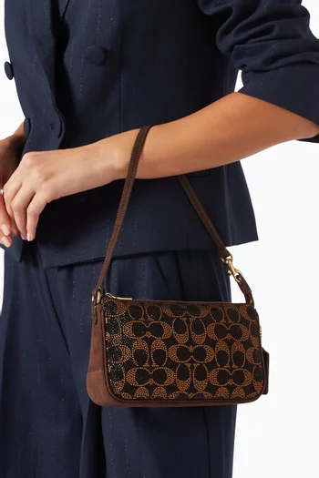 Plaza Bag with Crystal Signature
