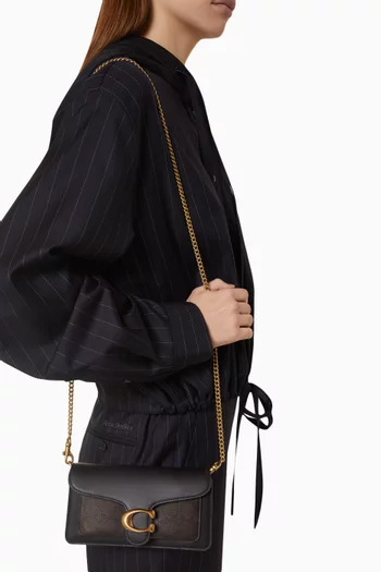 Tabby Chain Crossbody Bag 19 in Signature UpcraftedLeather