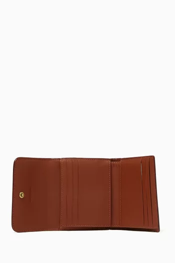 Mila Small Flap Wallet in Signature UpcraftedLeather