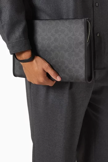 Restored Charter Pouch In Signature Canvas