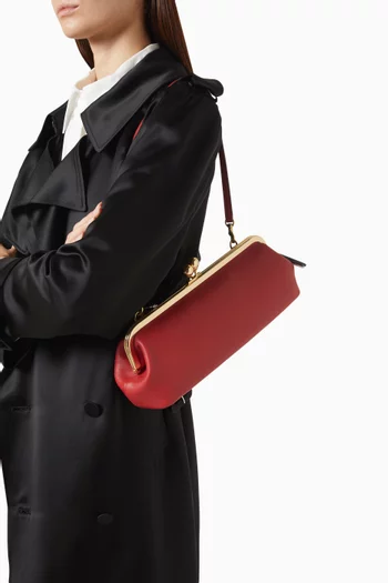 Kisslock Frame Bag 30 in Glovetanned Leather