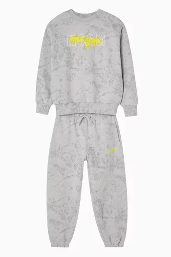 Marble-print Sweatpants