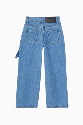 Bow Detail Jeans in Denim