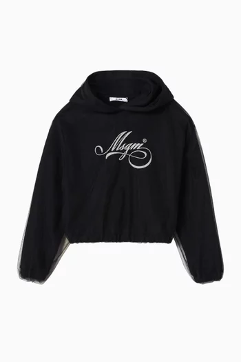 Logo-print Hoodie in Fleece