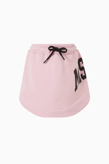 Logo Print Mini Skirt